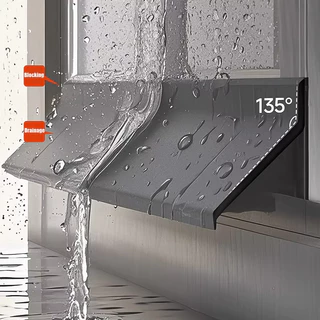 Barra De Bloqueio De Água Da Janela Casa Chuva Piscando Placa Liga Alumínio Borda À Prova Dwaterproof Defletor Tira Veda