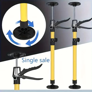 Kit 2 Haste de Suporte Telescópica Ajustável em Aço - Sistema Manual para Armários, Macacos e Drywall (30 cm a 59 cm)