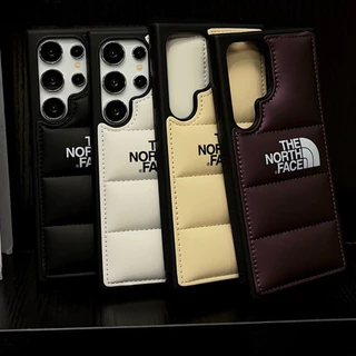 Jaqueta Luxuosa 3D Para Baixo , Adequada Samsung S22 S23 S24 S25 Ultra Plus , Capa De Telefone De Marca Maré À Prova De 