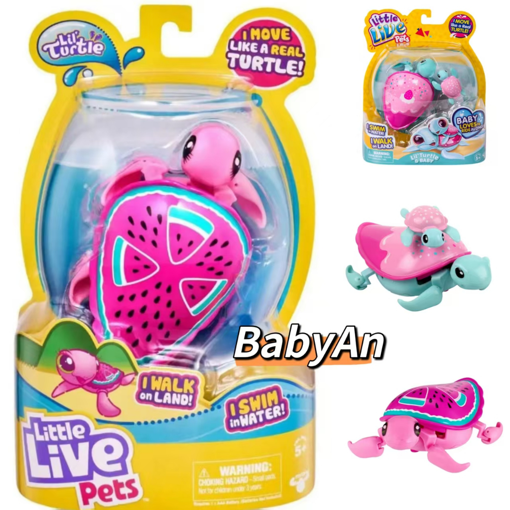 Little Live Pets S4 Lil'turtle Single , Trata A Tartaruga Doce E ...