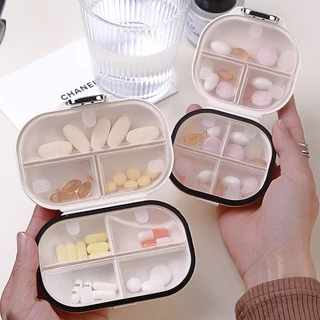 Caixa De Comprimidos Portátil Para Bolsa / Viagens Marcador De Dias Recipiente Selado Viagem em Oferta na Shopee
