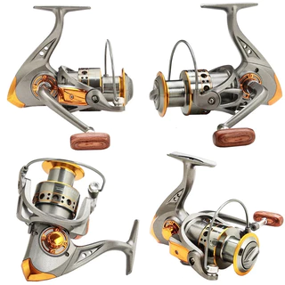 KIT 2 Carretel Molinete Dc 7000/4000/2000 Pesca Pesada 10kg Grande 5.2:1 carretilha de pesca.