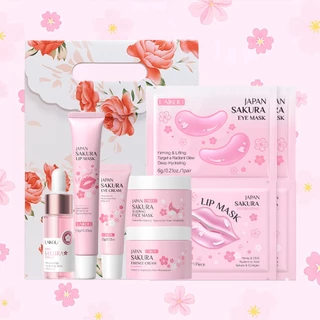 LAIKOU Sakura Beauty Kit Rotina Completa Para Cuidados Com A Pele-Coleção Iluminadora E Hidratante , Antienvelhecimento em Oferta na Shopee