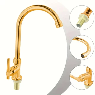 Torneira dourado Cozinha/Banheiro bancada Bica Móvel METAL
