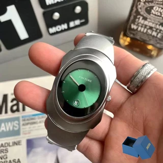 Pintime/pinshi y2k Alien Men Quartz Watch Tendência da moda High-End ins Nicho Design Relógio de pulso