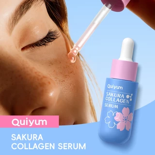 QUIYUM Sakura Collagen Serum 30ml-Para Pele De Vidro | Peptídeos E Soro Iluminador De Vitamina C Hidratante Preenchedor em Oferta na Shopee