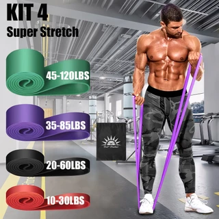 Conjunto De 4 Faixas De Resistência De Fitness TPE Ultraelásticas