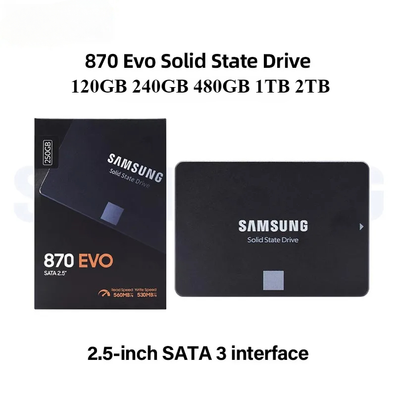 Samsung 870 EVO 500GB 1TB 2TB 4TB SATA III SSD Unidade De Estado