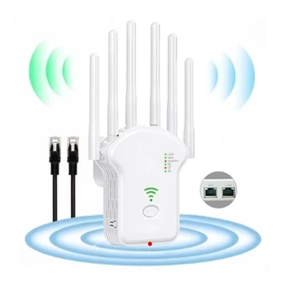 Repetidor WiFi de banda dupla de 1200 Mbps-amplificador de sinal 300m2, compatível com todos os roteadores, instalação