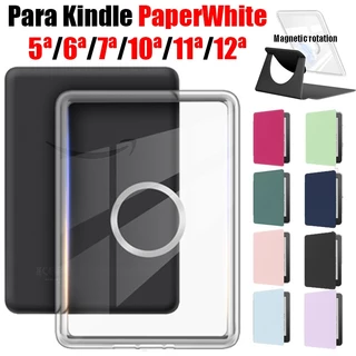 Para Kindle PaperWhite 6 5 4 3 2 1 12a 11a 10a 7a 6a 5a geração Rotação de 360° Separação magnética 2-in-1 E-Book Capa