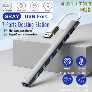 Hub USB Tipo C De Alta Velocidade 3.0 Porta 7 Porta 4 Multi Splitter Adaptador OTG Para Computador Portátil em Oferta na Shopee