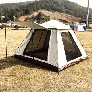 Barraca Camping Acampamento 4/5 Pessoas Grande Varanda 240 * 240 * 154cm em Oferta na Shopee