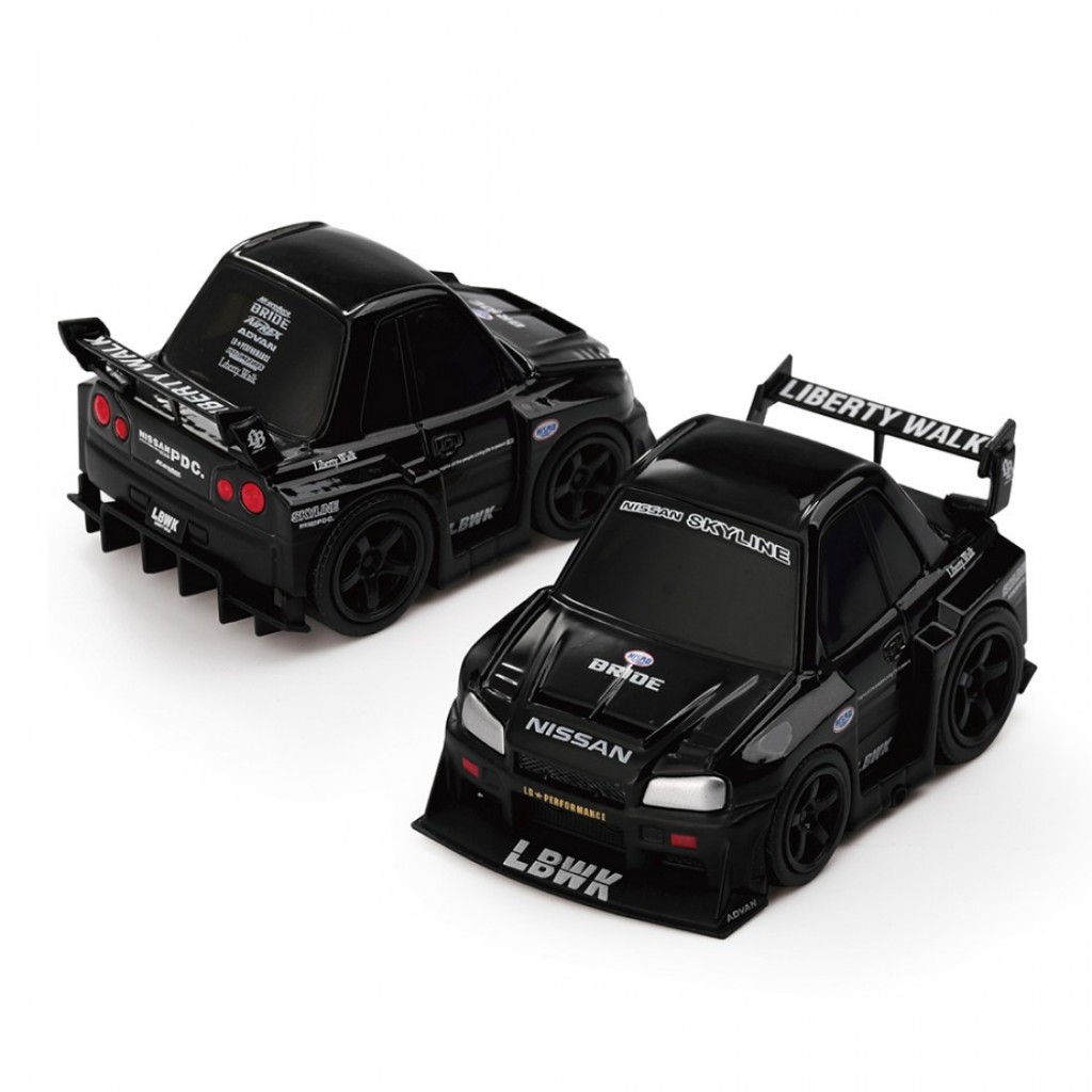 Mini GT QZ00001-CTN Qube Carz Conjunto Nissan Skyline Kenmeri-R