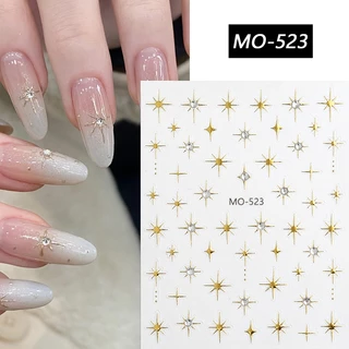 3D Gradiente Linha Francesa Adesivos De Unhas Design Romance Francês Moda Acessórios Para Decalque em Oferta na Shopee