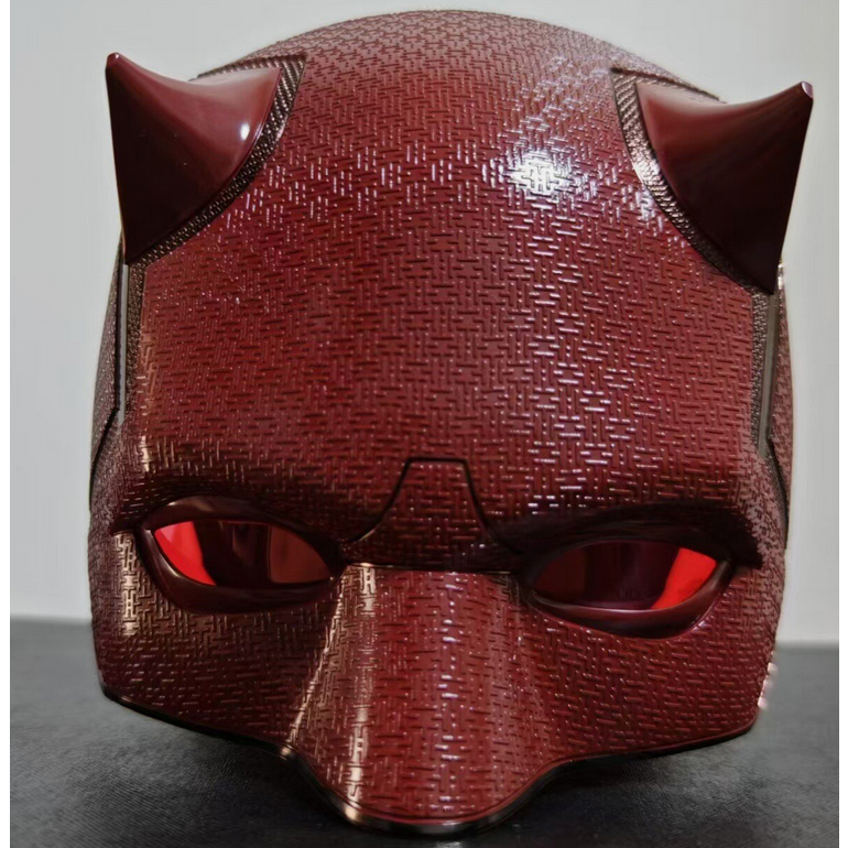 Demolidor Matt Murdock Filme Cosplay Capacete ABS Cowl Meia Máscara Pintada Preto/Vermelho