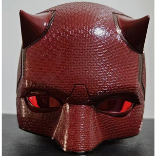 Demolidor Matt Murdock Filme Cosplay Capacete ABS Cowl Meia Máscara Pintada Preto/Vermelho