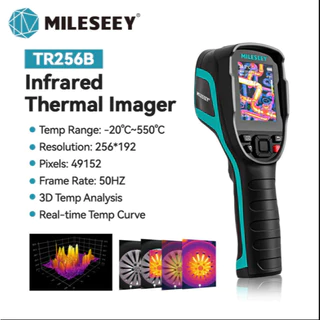 Mileseey TR256E/B Termovisor Infravermelho Detector De Vazamento Medição De Temperatura Industrial Tubo De Água De PVC em Oferta na Shopee