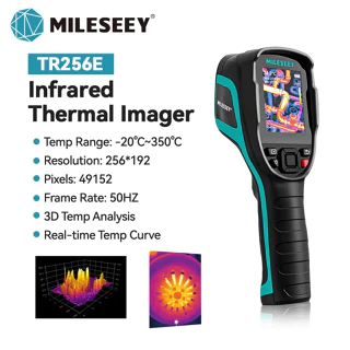 Mileseey TR256E Termovisor Infravermelho Detector De Vazamento Medição De Temperatura Industrial De Tubo De Água Em PVC em Oferta na Shopee