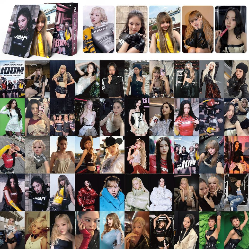 54 Unidades/Caixa Kpop BlackPink DEADLINE JUMP JISOO JENNIE ROSE