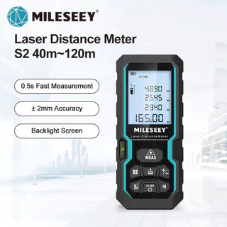 Medidor De Distância A Laser De Alta Precisão 100M m/in/ft + Mileseey em Oferta na Shopee