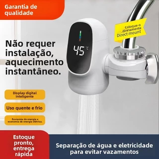 Torneira elétrica de água quente sem instalação de aquecimento rápido doméstico aquecimento instantâneo conectado tesour