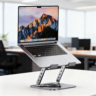 Suporte ajustável para laptop de Metal, adequado para laptop de 10 a 17 polegadas, pode ser 360° Rotativo giratório gira