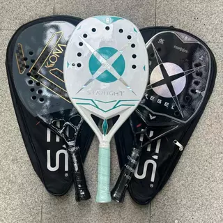 Raquete De Tênis Kona & Heroes Beach Profissional Fibra De Carbono 3k Confortável E Durável em Oferta na Shopee