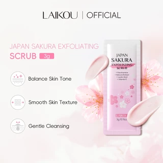 LAIKOU Japão Sakura Esfoliante Com Vitamina C E Ácido Lático | Suave Para Pele Lisa Brilhante Corporal Iluminador em Oferta na Shopee