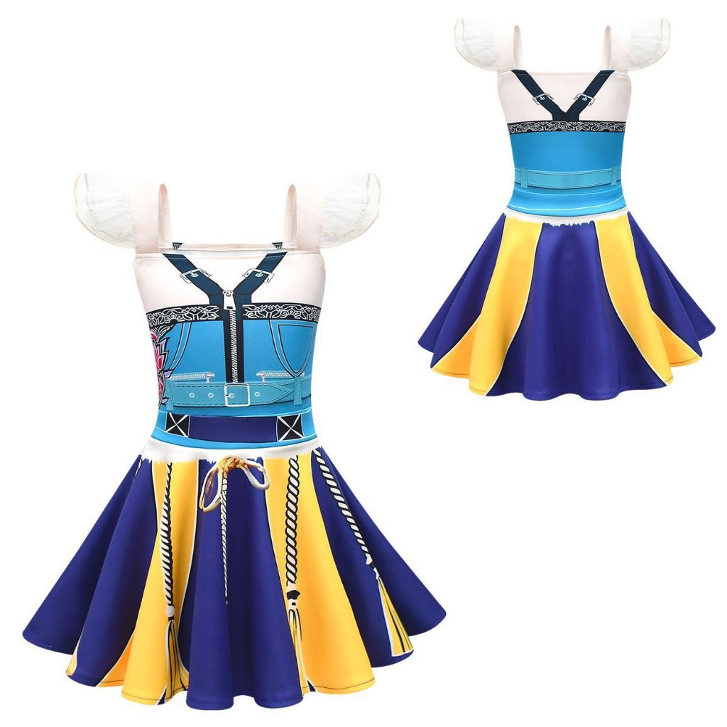 Vestido Infantil Feminino Rumi Zoey Mira Estampado Com Mangas De Renda ...