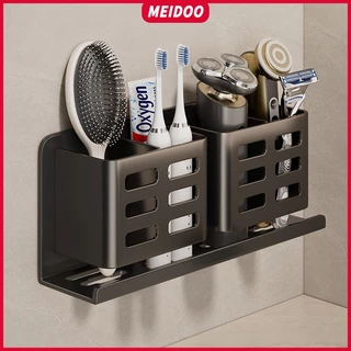 MEIDOO Suporte para escova de dentes, suporte para banheiro, montagem na parede, sem furação em Oferta na Shopee