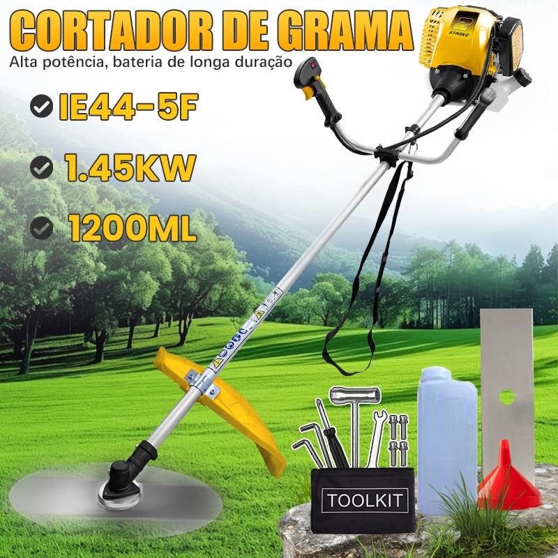 Cortador De Grama Portátil Profissional A Gasolina 75CCpro Com ...