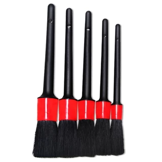 Conjunto de 5 peças de escova de limpeza multifuncional, adequado para rodas, carros, limpeza interna, externa e de cour