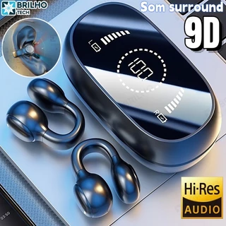 Clipe De Orelha Bluetooth Fones De Ouvido LED Display Inteligente On-Ear Mini Fone Cancelamento De Ruído TWS BT em Oferta na Shopee
