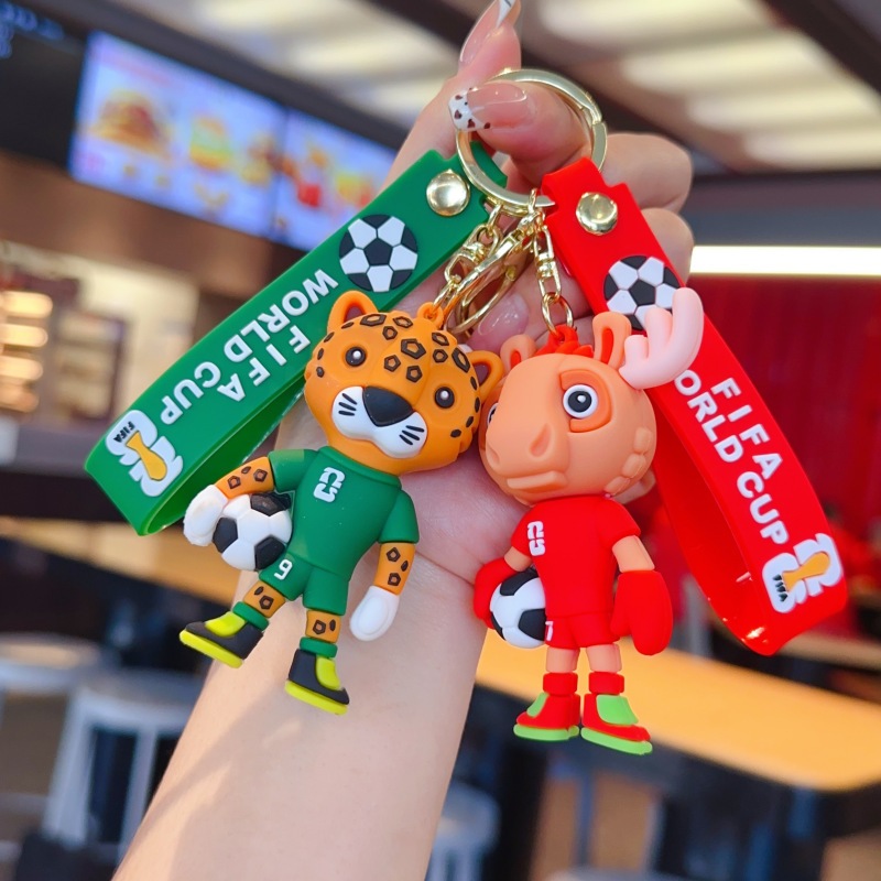 Chaveiro do Mascote da Copa do Mundo FIFA 2026 - Maple, Clutch e