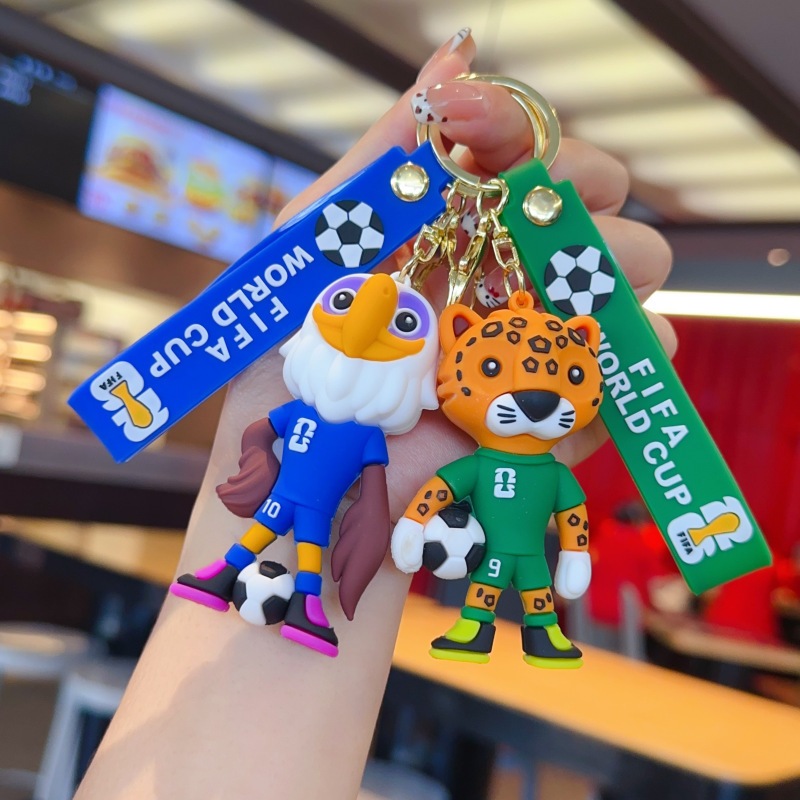 Chaveiro do Mascote da Copa do Mundo FIFA 2026 - Maple, Clutch e