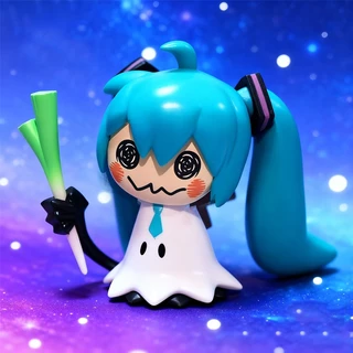 7cm Pokemon Anime Mimikyu Hatsune Miku Pikachu Modelo Figura Cebola Verde Q Versão PVC Figuras De Ação Coleção Brinquedo