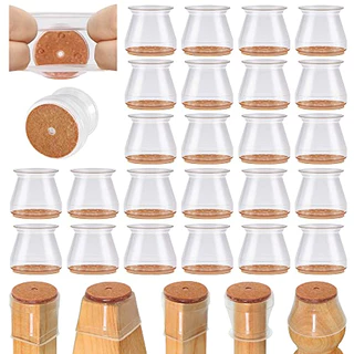 redondo/quadrado Kit 16 Peças Protetor Para O Pé Da Cadeira Mesa De Silicone