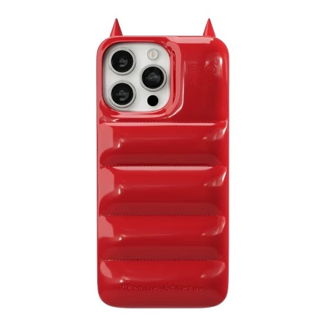The Puffer Case Para iPhone17 Capa Traseira De Couro Envernizado