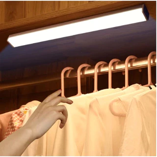 Lâmpada noturna LED com sensor de movimento sem fio USB 50cm recarregável para lâmpada de armário de cozinha guarda-roup