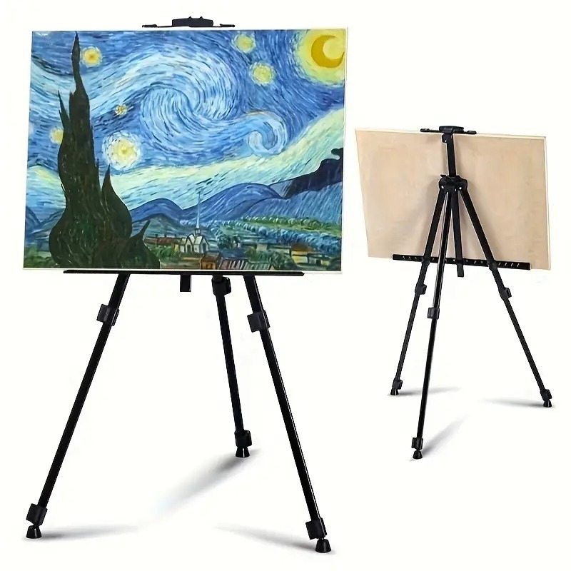 Cavalete Tripé de Pintura Profissional 1,60m/Dobrável com Bo
