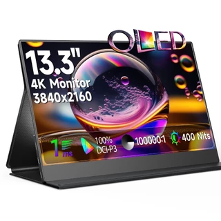 【Enviar do Brasil】UPERFECT Portable Monitor OLED 13.3 Polegadas 4K 60HZ 100000:1 400Nits 1ms 100% DCI-P3 Game Monitor