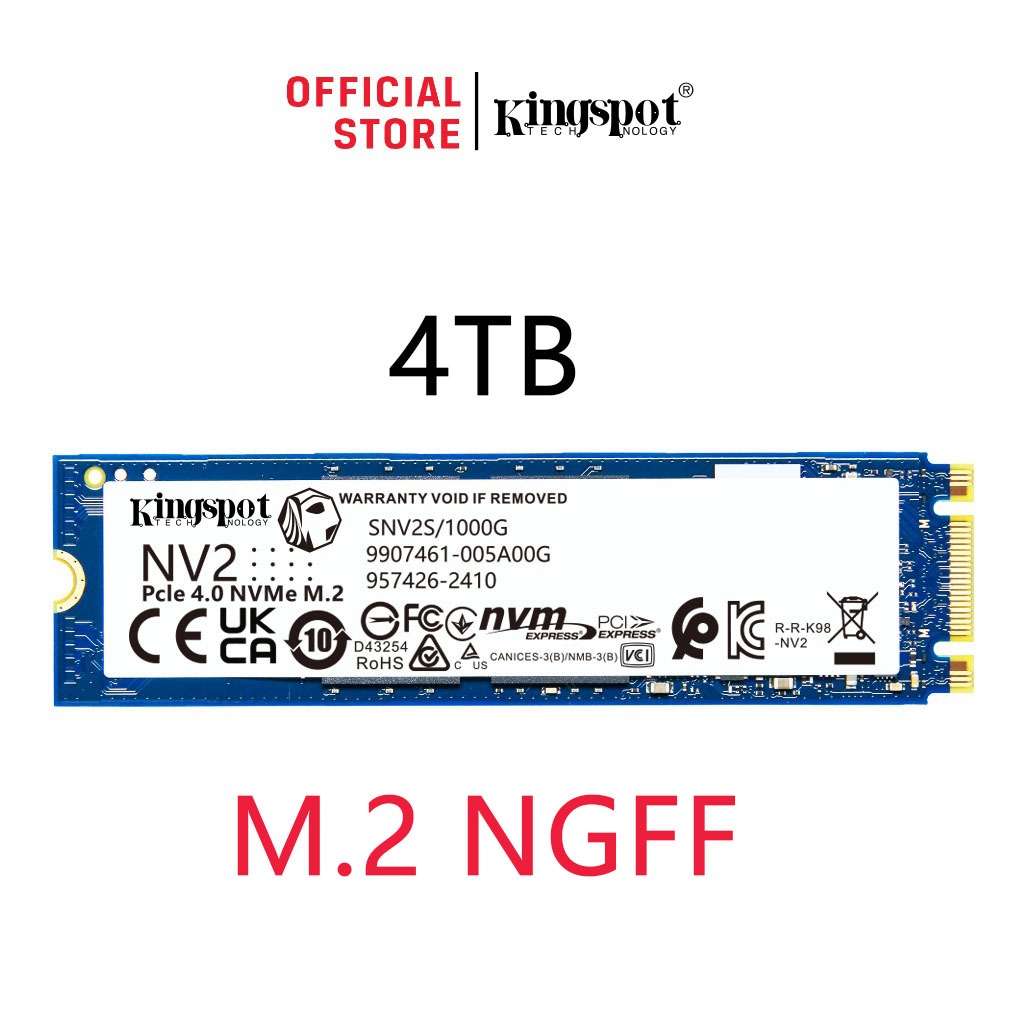 [Oferta Por Tempo Limitado] Kingspot SSD M . 2 NVMe PCIE GEN3/GEN4 De Alta Velocidade 500G/1TB/2TB Computadores Antigos 