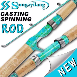 Sougayilang ML Vara De Pesca De Carbono 2 Seções 1.68 M Água Doce Para Arremesso/Fiação Rio E Lago (Design Portátil) em Oferta na Shopee