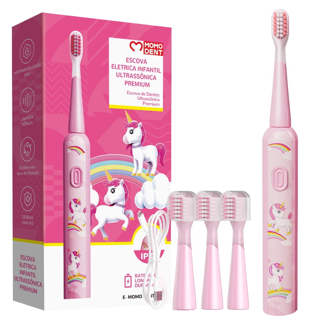 Escova de Dentes Elétrica Ultrassônica Infantil