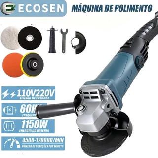 Politriz Lixadeira Esmerilhadeira 1050w 4.1/2 110v ou 220v Multifunções 6 Velocidades Songhe Tools ECOSEN