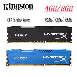 Kingston HyperX Fury DDR3 RAM 4 Gb 8 DDR3 1333/1600/1866 Mhz 1.5 V Memória De Desktop PC Azul Preto