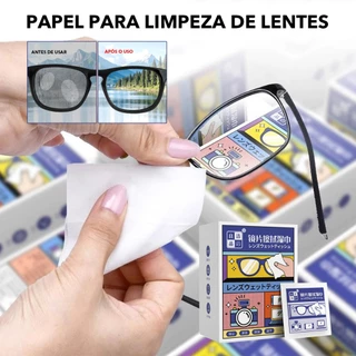 Toalhetes Descartáveis Para Limpeza De Lentes , Pano De Microfibra Óculos , Sem Riscos Seguros , Limpador,Anti Neblina