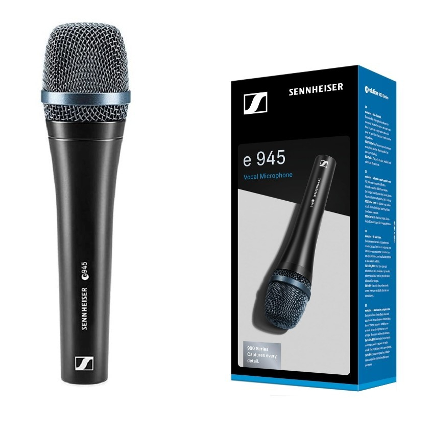 Microfone Sennheiser E945 Dinâmico Supercardioide Profissional