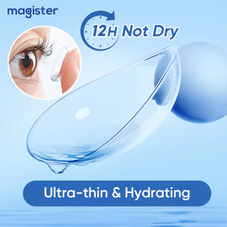 [-1.00~-10.00] Magister Lentes De Contato Com Grau Miopia Natural Transparentes Confortáveis 1 Par 14.0mm 6 Meses em Oferta na Shopee
