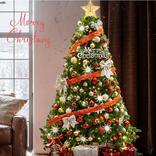 2025 Tendência de Natal: Árvore de Natal de Pinheiro Deluxe 1.80 Metros 800 Ramos/2.1 Metros 1400 Ramos-Ameixa, Realista